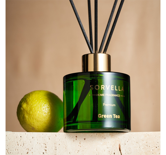 SORVELLA PREMIUM DUFTDIFFUSOR MIT STICKS GREEN TEA 120ML