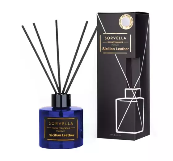 SORVELLA PREMIUM DUFTSTICKS SICILIAN LEATHER 120ML