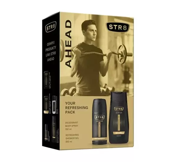 STR8 AHEAD DEODORANT SPRAY 150ML + GEL 250ML