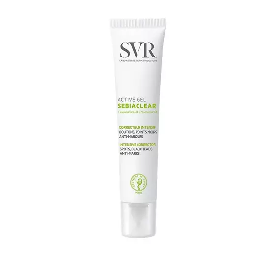 SVR SEBIACLEAR ACTIVE GEL AKTIVES GEL ZUR REDUZIERUNG VON UNREINHEITEN 40ML