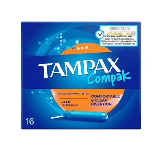 TAMPAX COMPAK SUPER PLUS TAMPONS 16 STÜCK