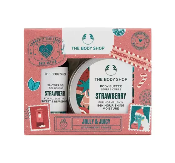 THE BODY SHOP JOLLY & JUICY STRAWBERRY TREATS MINI GESCHENKSET