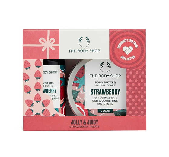 THE BODY SHOP JOLLY & JUICY STRAWBERRY TREATS MINI GESCHENKSET