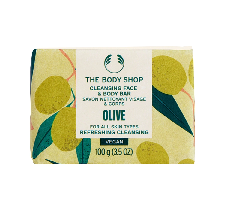 THE BODY SHOP OLIVE REINIGENDE SEIFE FÜR GESICHT UND KÖRPER 100G