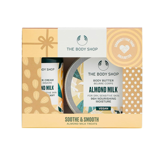 THE BODY SHOP SOOTHE&SMOOTH ALMOND MILK TREATS MINI GESCHENKSET