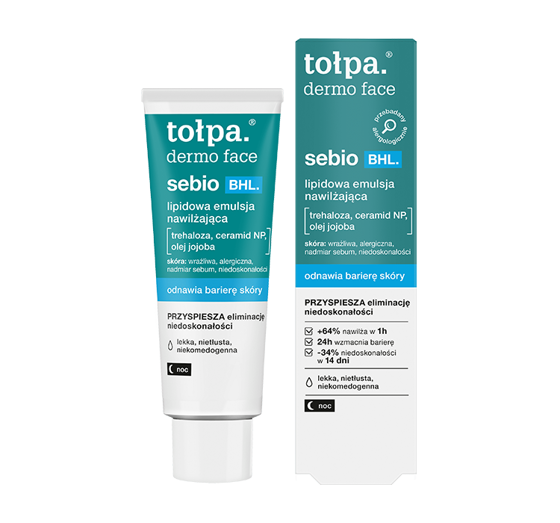 TOŁPA DERMO FACE SEBIO BHL FEUCHTIGKEITSSPENDENDE LIPIDENEMULSION 40ML