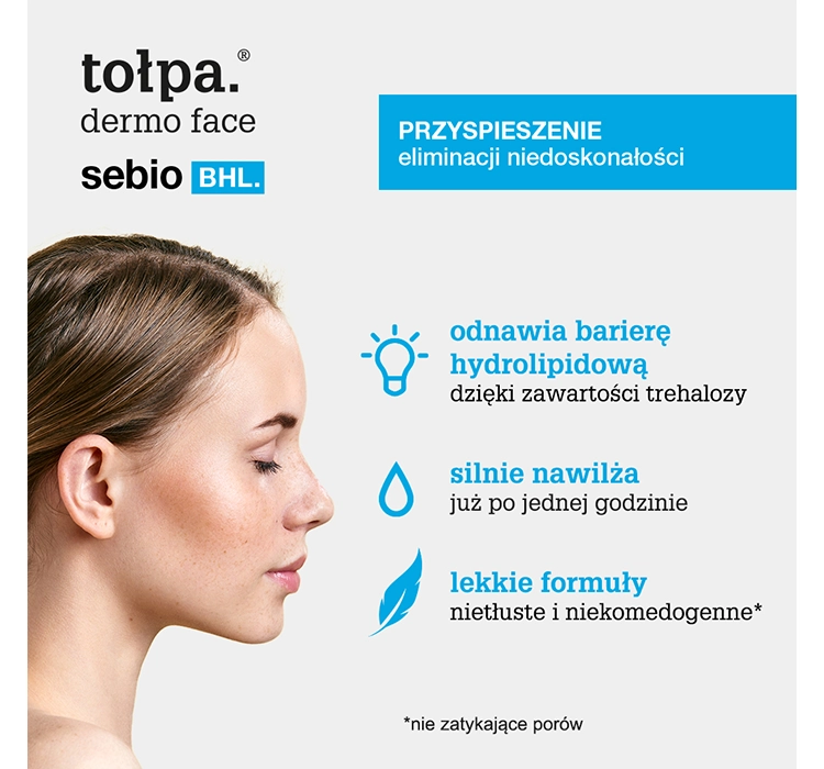 TOŁPA DERMO FACE SEBIO BHL FEUCHTIGKEITSSPENDENDE LIPIDENEMULSION 40ML