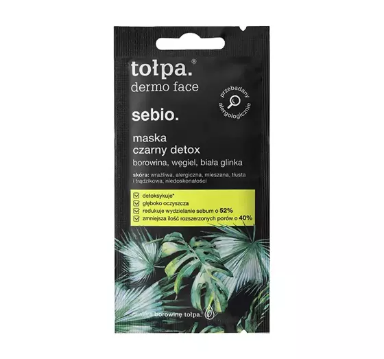 TOŁPA DERMO FACE SEBIO SCHWARZE DETOX MASKE 8ML