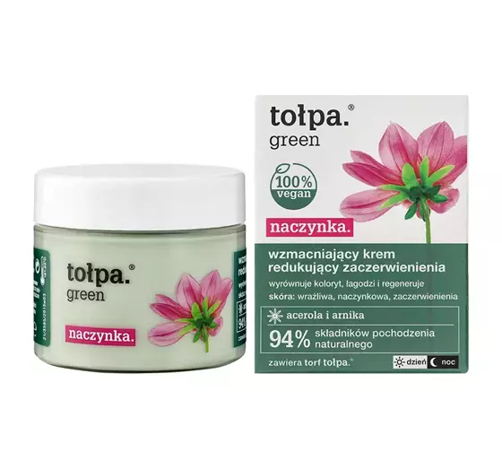 TOŁPA GREEN STÄRKENDE CREME ZUR REDUZIERUNG VON RÖTUNGEN ACEROLA + ARNIKA 50ML