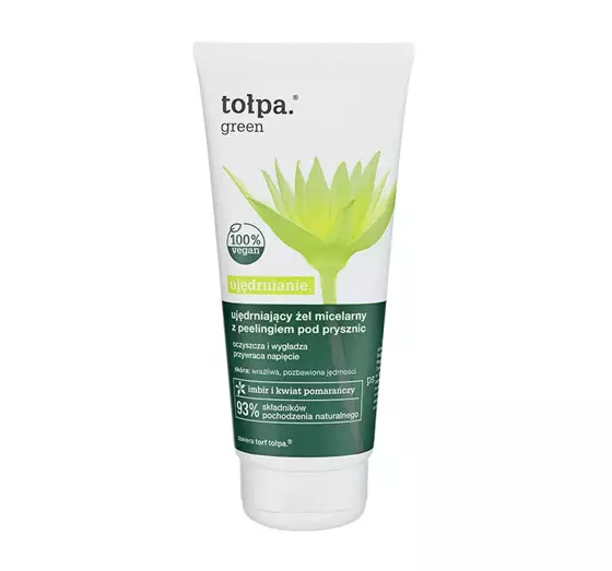 TOŁPA GREEN STRAFFUNG STRAFFENDES MIZELLENGEL-PEELING FÜR DIE DUSCHE 200ML