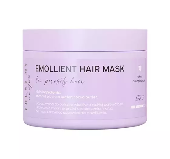 TRUST MY SISTER EMOLLIENS-MASKE FÜR HAARE MIT NIEDRIGER POROSITÄT 150G