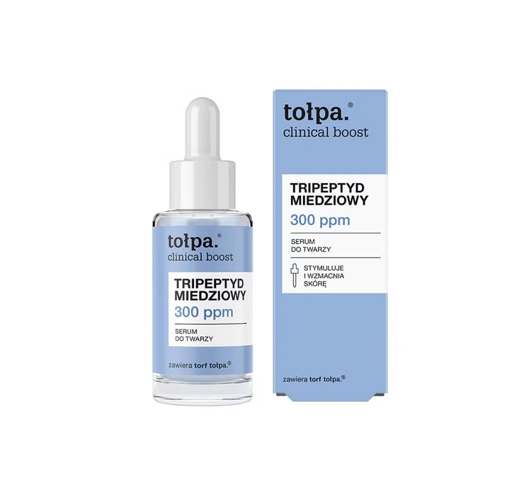 Tołpa Clinical Boost Gesichtsserum mit Kupfer-Tripeptid 300 ppm 30ml