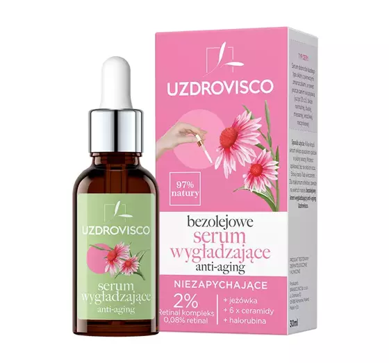 UZDROVISCO OIL FREE GLÄTTENDES SERUM ANTI-AGING 30ML