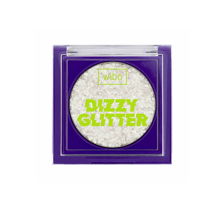 WIBO DIZZY GLITTER BROKAT-LIDSCHATTEN 1 SILBERN