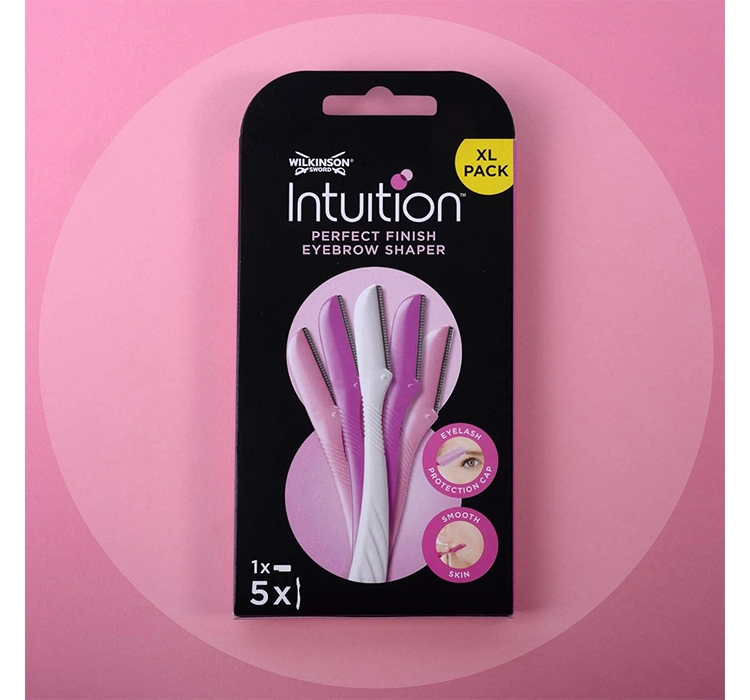 WILKINSON SWORD INTUITION PERFECT FINISH EINWEGRASIERER FÜR AUGENBRAUEN UND GESICHT 5 STÜCK