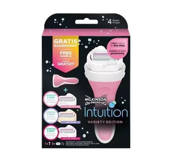 WILKINSON SWORD INTUITION VARIETY EDITION RASIER FÜR FRAUEN + 2 RASIERKLINGEN