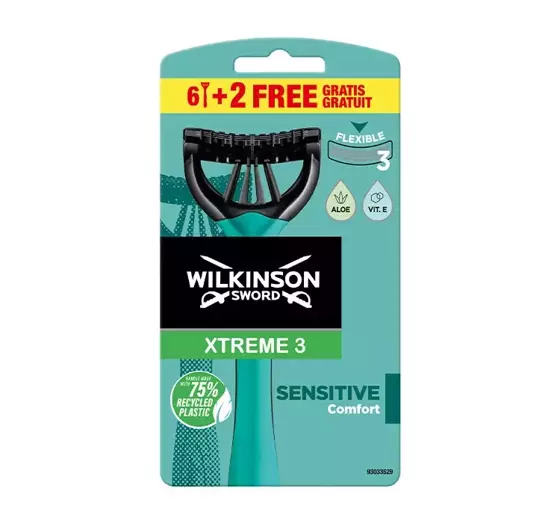 WILKINSON SWORD XTREME3 SENSITIVE EINWEGRASIERER FÜR MÄNNER 8 STÜCK