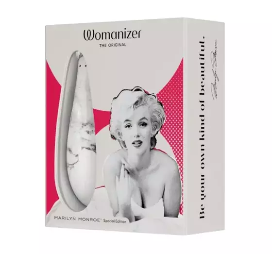 WOMANIZER X MARILYN MONROE KLITORIS-MASSAGEGERÄT WHITE MARBLE