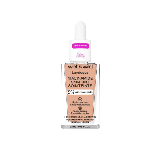 Wet n Wild Barefocus Leichte feuchtigkeitsspendende Foundation Light Medium 32ml