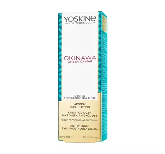 YOSKINE OKINAWA GREEN CAVIAR ANTI FALTEN CREME FÜR AUGEN- UND LIPPENGEGEND 15 ML 