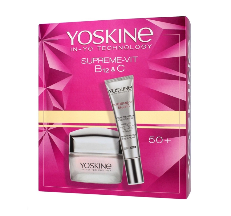 YOSKINE SUPREME-VIT B12 + C SET FÜR GESICHTSPFLEGE 50+ CREME + AUGENCREME