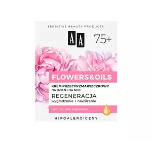 AA FLOWERS & OIL REGENERIERENDE ANTI FALTEN CREME TAG UND NACHT 75+ 50ML 