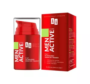 AA MEN ACTIVE CARE ULTRALEICHTE GESICHTSCREME 3IN1 50ML