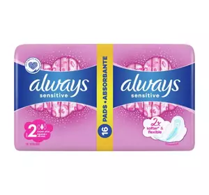 ALWAYS SENSITIVE DAMENBINDEN MIT FLÜGELN 2 SUPER PLUS 16 STÜCK