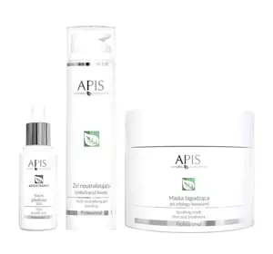 APIS PEELING GLIKOLSÄURE 50% 30ML + NEUTRALISIERENDES GEL 200ML + MASKE 200ML