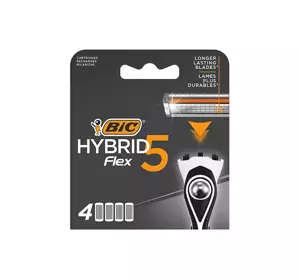 BIC HYBRID FLEX5 ERSATZKLINGEN FÜR MÄNNER 4 STÜCK