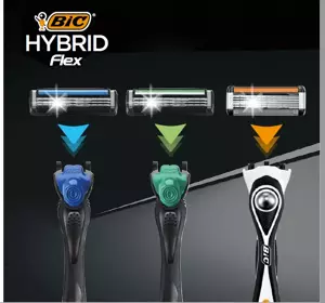 BIC HYBRID FLEX5 ERSATZKLINGEN FÜR MÄNNER 4 STÜCK