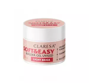 CLARESA SOFT & EASY AUFBAUGEL UV/LED LIGHT BEIGE 12G