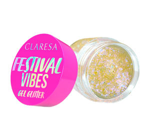 Claresa Festival Vibes Gel Glitter für Gesicht und Körper 01 Crazy In Love 9,5g