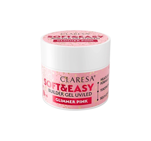 Claresa Soft & Easy Aufbaugel Glimmer Pink 12g