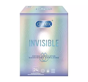 DUREX INVISIBLE EXTRA LUBRICATED KONDOME 24 STÜCK