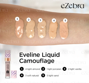 EVELINE LIQUID CAMOUFLAGE CONCEALER MIT HYALURONSÄURE 01 LIGHT PORCELAIN 7,5ML