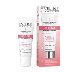 Eveline Skoncentrowana Formuła Reichhaltige Feuchtigkeitspflegecreme mit SPF50 30ml