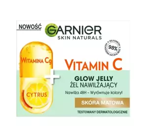 GARNIER SKIN NATURALS VITAMIN C GLOW JELLY FEUCHTIGKEITSSPENDENDES CREME-GEL FÜRS GESICHT 50ML