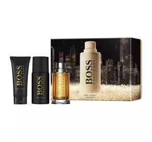 HUGO BOSS THE SCENT EDT SPRAY 100ML + DEODORANT SPRAY 150ML + SG 100ML SET