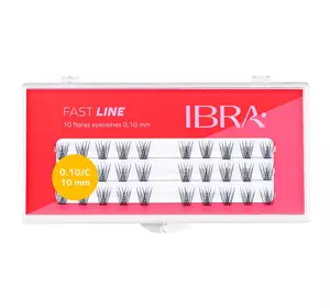 IBRA FAST LINE KÜNSTLICHE WIMPERBÜNDEL SCHWARZ 10MM