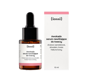 IOSSI FEUCHTIGKEITSSPENDENDES GESICHTSSERUM MIT AVOCADO SANDELHOLZ UND HYALURONSÄURE 10ML