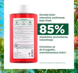 KLORANE GLANZ SHAMPOO MIT GRANATAPFEL FÜR COLORIERTES HAAR 400ML