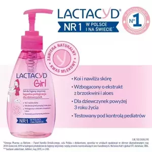 LACTACYD GIRL INTIMPFLEGEGEL FÜR ZARTE UND EMPFINDLICHE HAUT MIT PUMPE 200ML