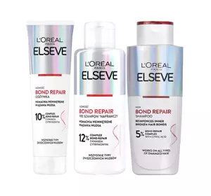 LOREAL ELSEVE BOND REPAIR PRE-SHAMPOO + SHAMPOO + CONDITIONER