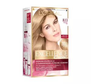 LOREAL EXCELLENCE CREME 8.13 LIGHT BEIGE BLONDE