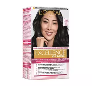 LOREAL EXCELLENCE CREME HAARFARBE 100 SCHWARZ