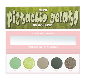 MIYO THE FIVE POINTS LIDSCHATTENPALETTE 36 PISTACHIO GELATO 6,5G