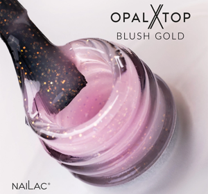 NAILAC OPALX TOP HYBRID TOPCOAT BLUSH GOLD 7ML