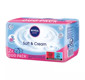 NIVEA BABY DUO PACK SOFT&CREAM TÜCHER 2X63 STÜCK