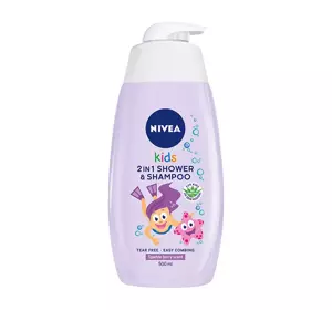 NIVEA KIDS 2 IN 1 SHOWER & SZAMPOO DUSCHGEL UND SHAMPOO SPARCLE BERRY SCENT 